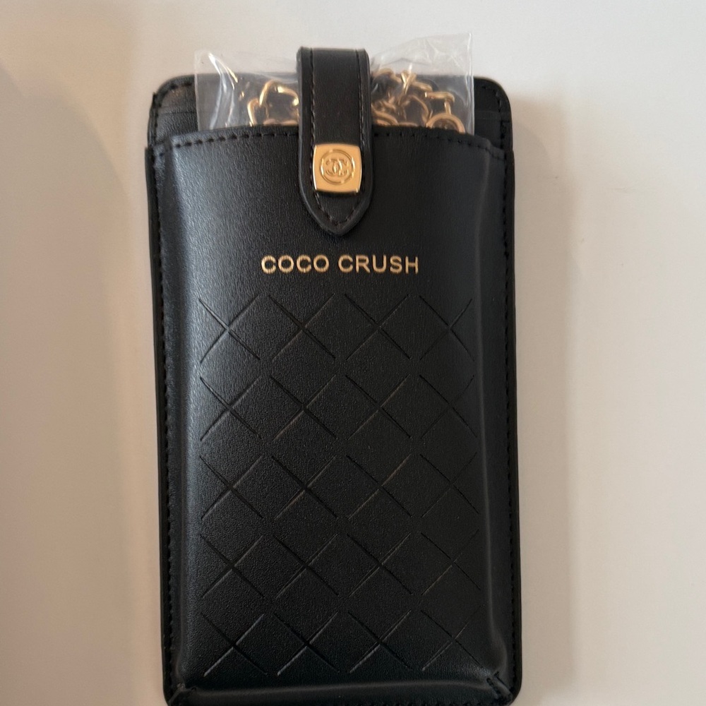 Coco Crush Black Quilted Phone Holster